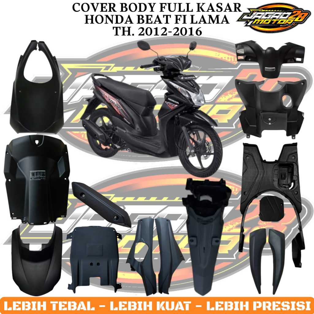 Cover Body Kasar Atas Bawah Depan Belakang Honda Beat Fi 2013-2014