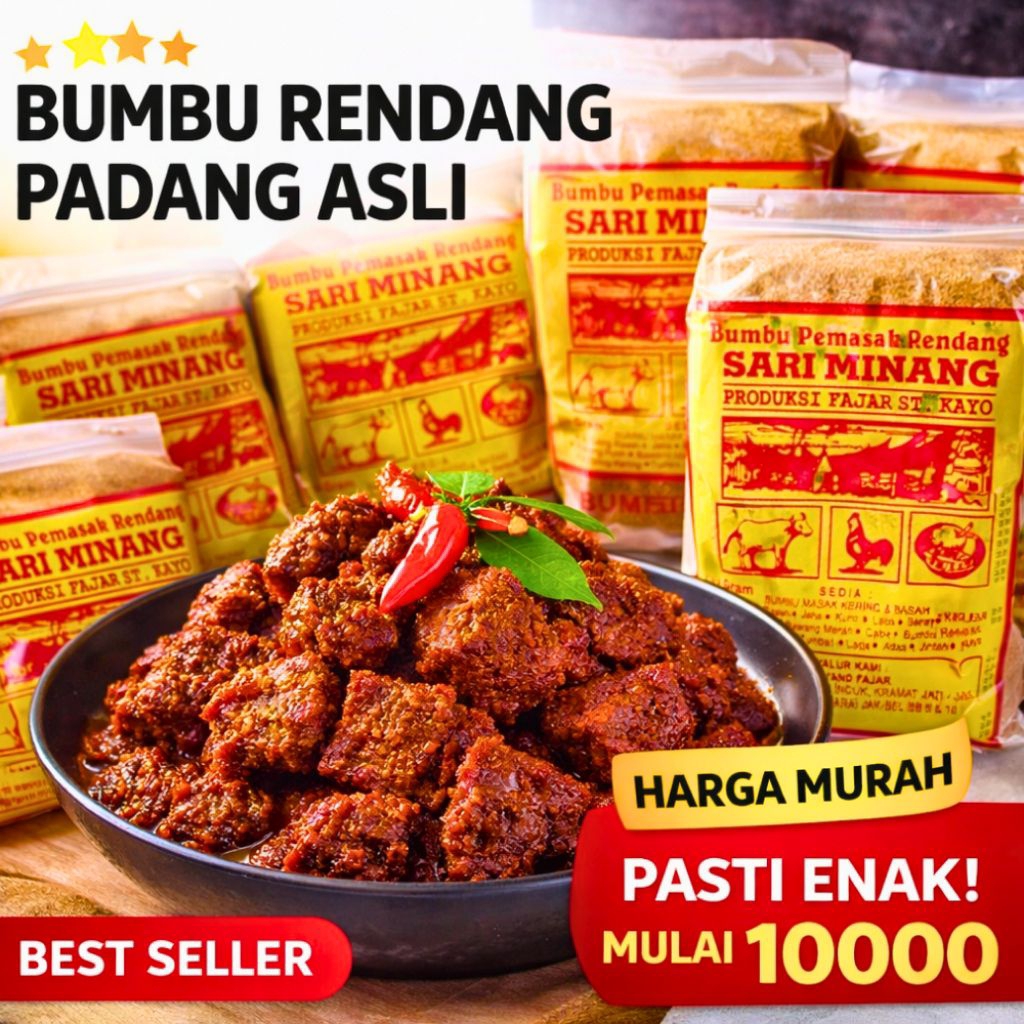 Bumbu Masak Rendang / Bumbu Rendang Asli Masakan Padang / Sariminang