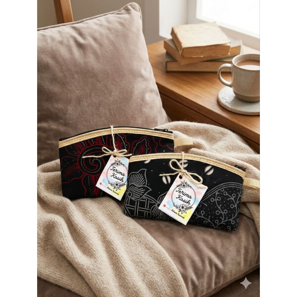 souvenir pernikahan dompet batik ibu kecil
