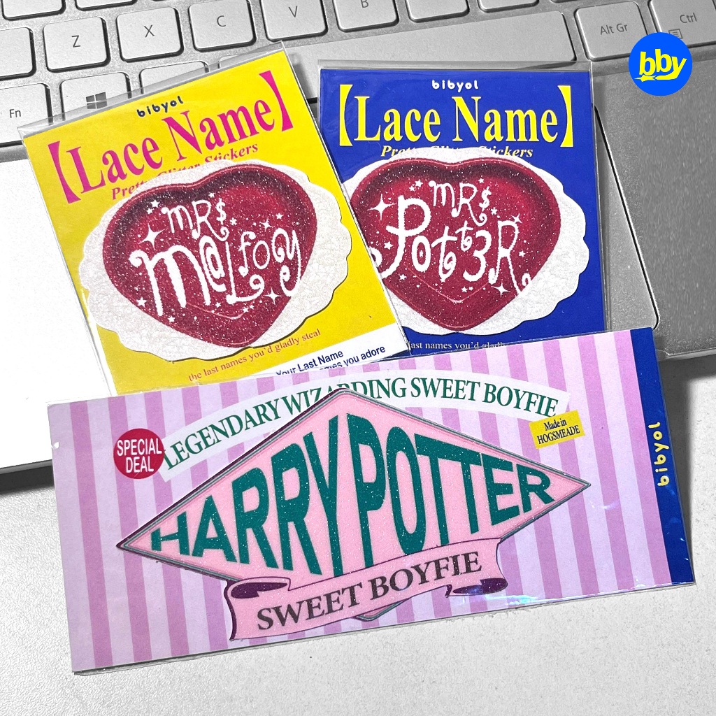 Glitter Stickers Draco Malfoy Harry Potter Characters Fanmerch unofficial bibyol