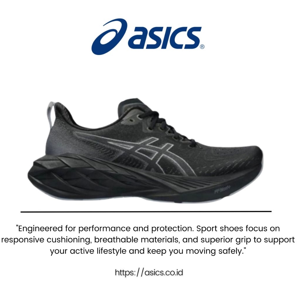 Sepatu Running Asics Novablast 4 Graphite Original