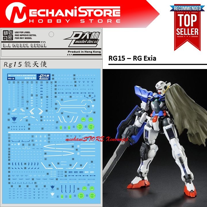 Water Decal RG15 - RG Exia by DL MODEL