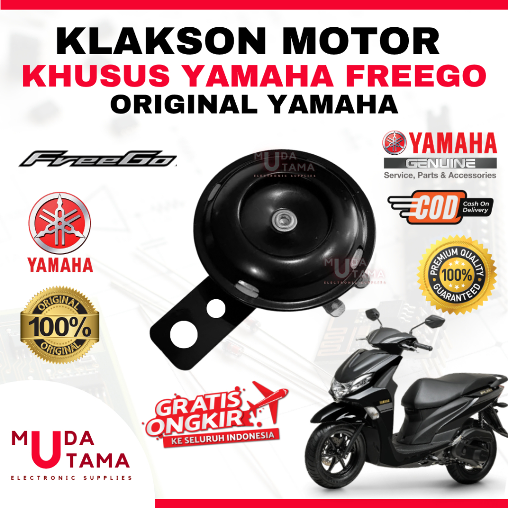 Klakson YAMAHA FREEGO - ORIGINAL YAMAHA | Klakson Motor YAMAHA FREEGO | Klakson FREEGO Original | Kl