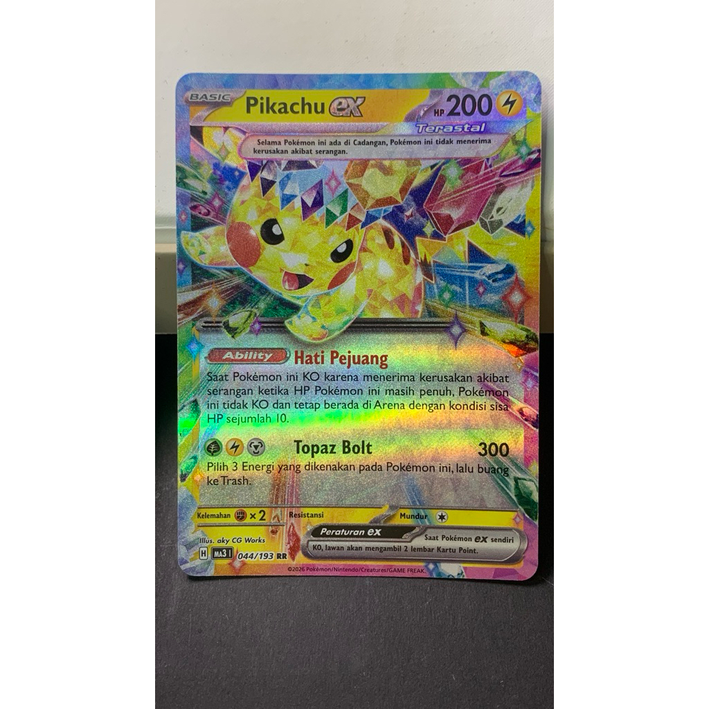 PIKACHU EX RR /TGC/POKEMON