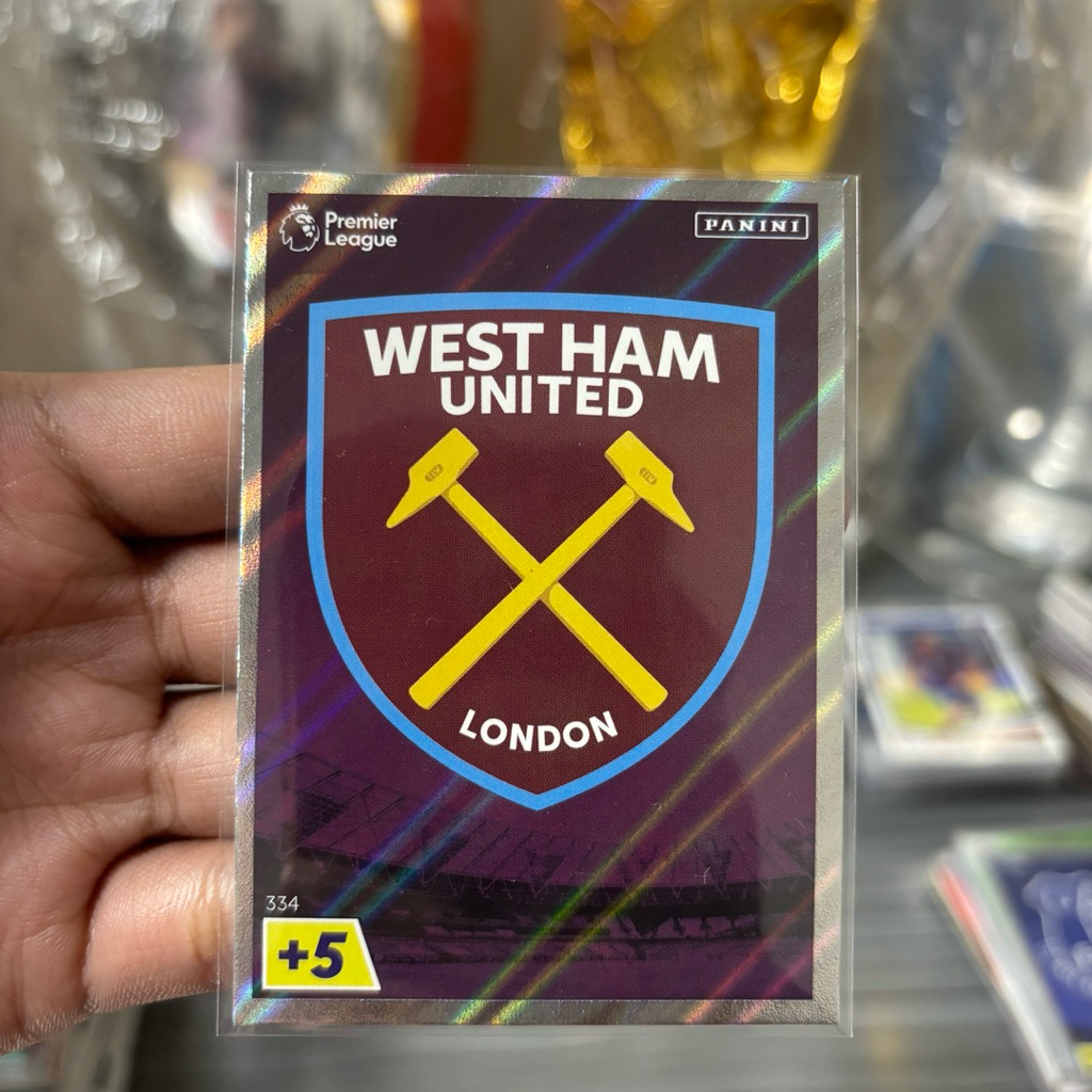 Kartu Bola Team Badge West Ham United Panini Original