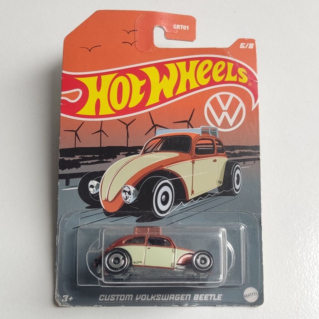 Hot Wheels Volkswagen Series 2022 Custom VW Beetle Brown - HW SERIES