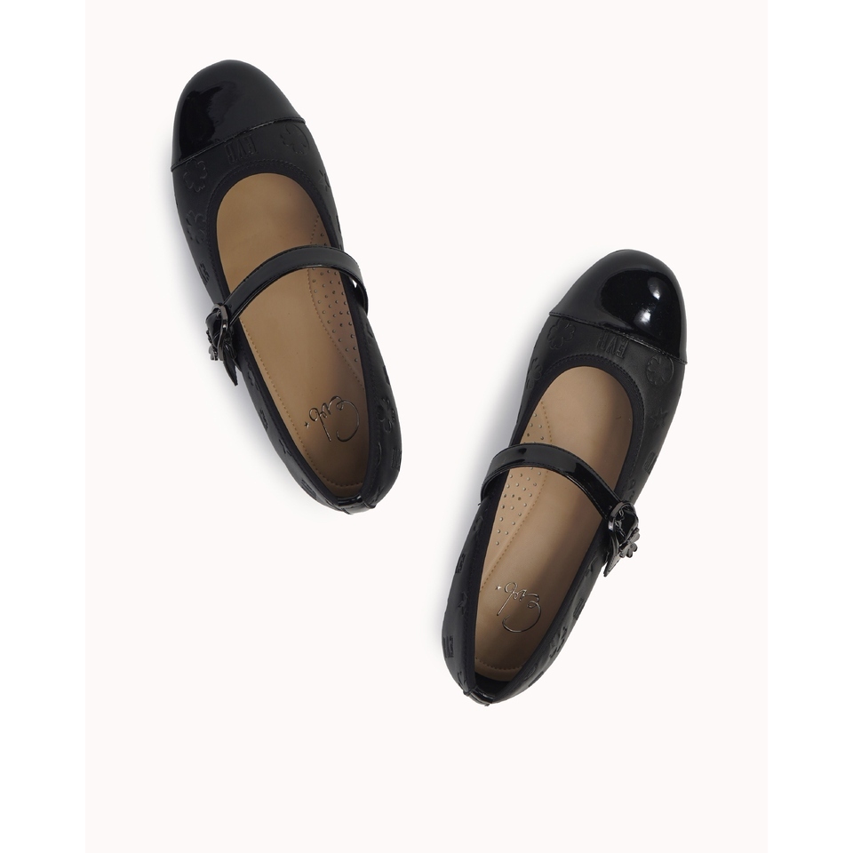 Everbest EVB Vaila Flat Shoes Wanita Almond & Black