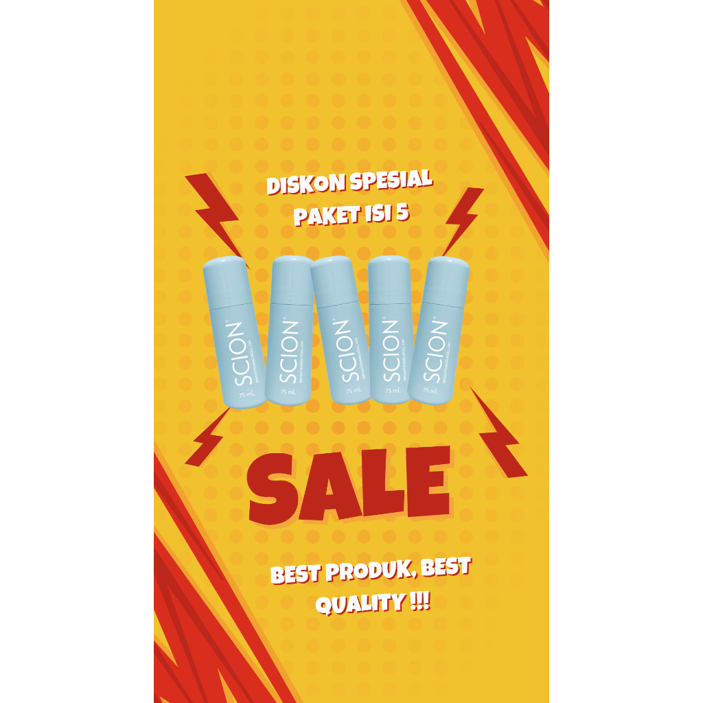 PAKET 5 LEBIH HEMAT Scion®️ Roll On Deodorant nu Skin® Original 75ML