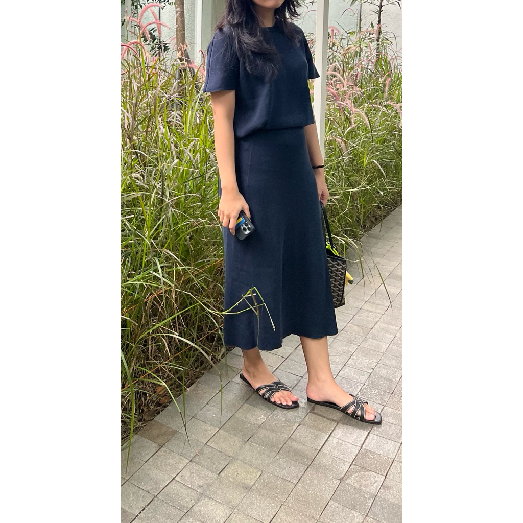 Preloved Knit Set Navy