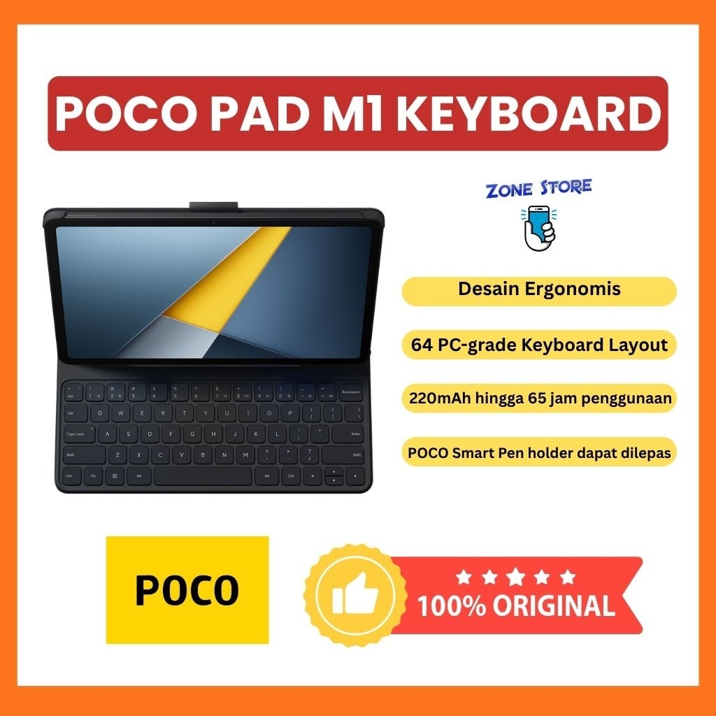 Xiaomi POCO Pad M1 Keyboard M1 | Bluetooh  Keyboard | 64 Keys