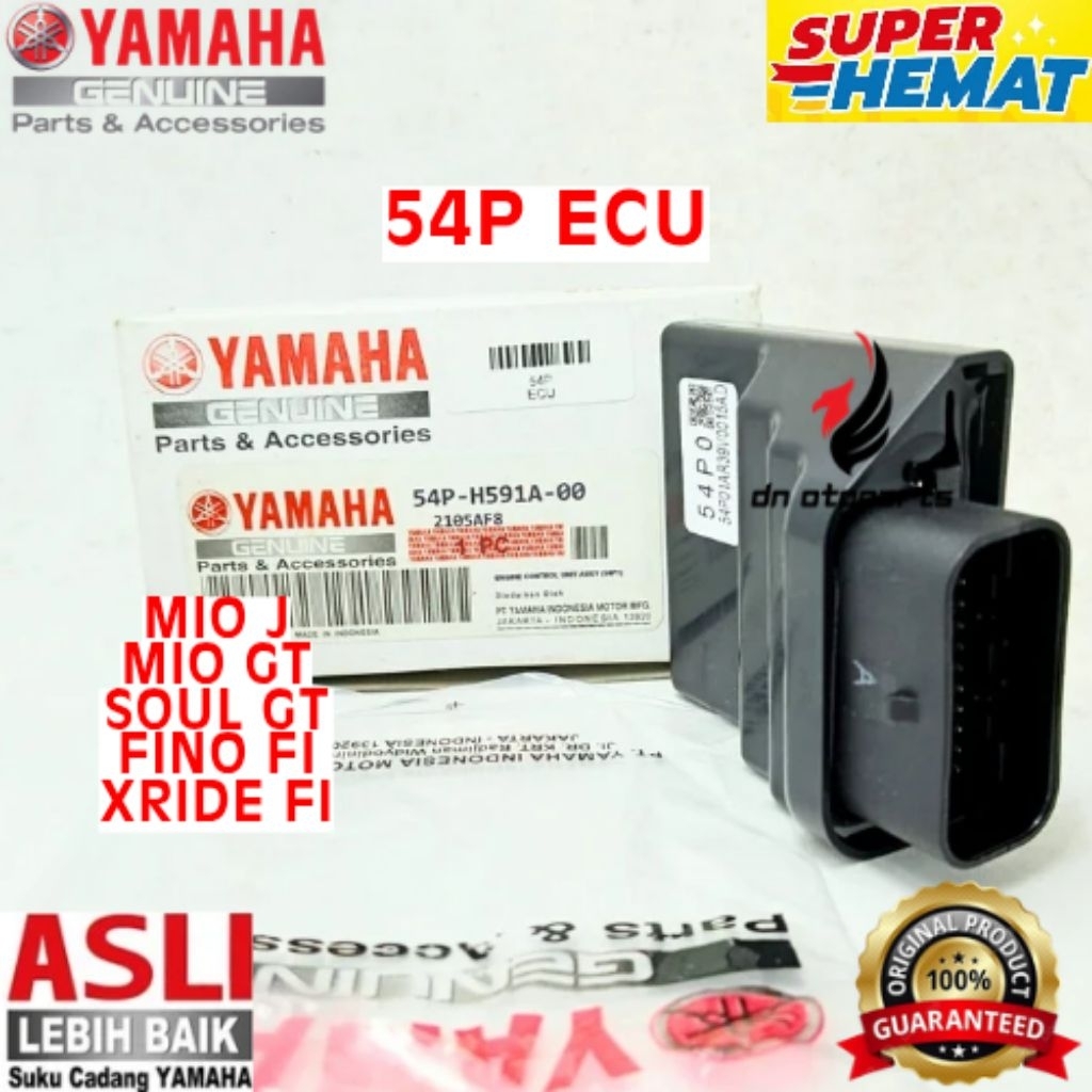 ECU ORIGINAL YAMAHA KODE 54P, ECU MIO J, ECU MIO GT, ECU SOUL GT, FINO FI, ECU XRIDE FI

