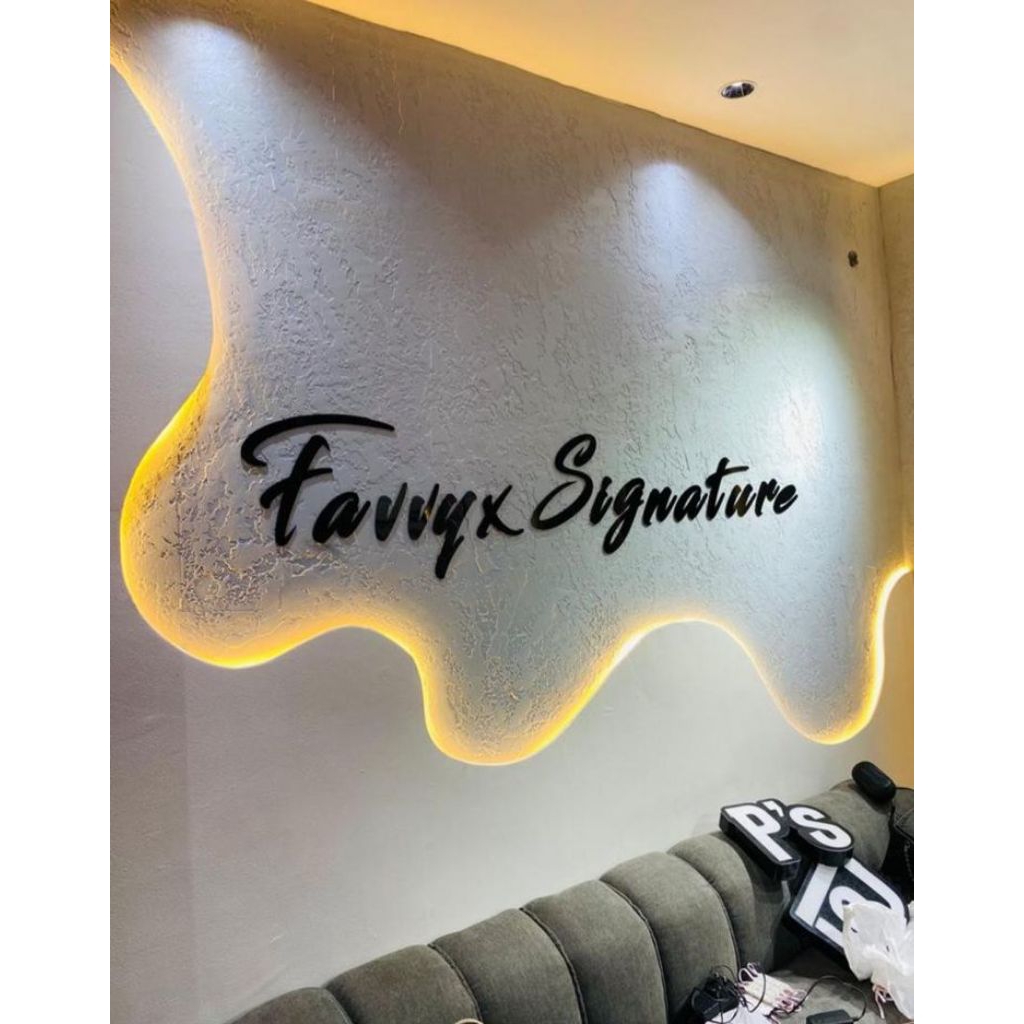 Paket 10-15 Huruf Ukir nama nyala / tulisan ukir kayu custom / papan nama ukir / logo kayu
