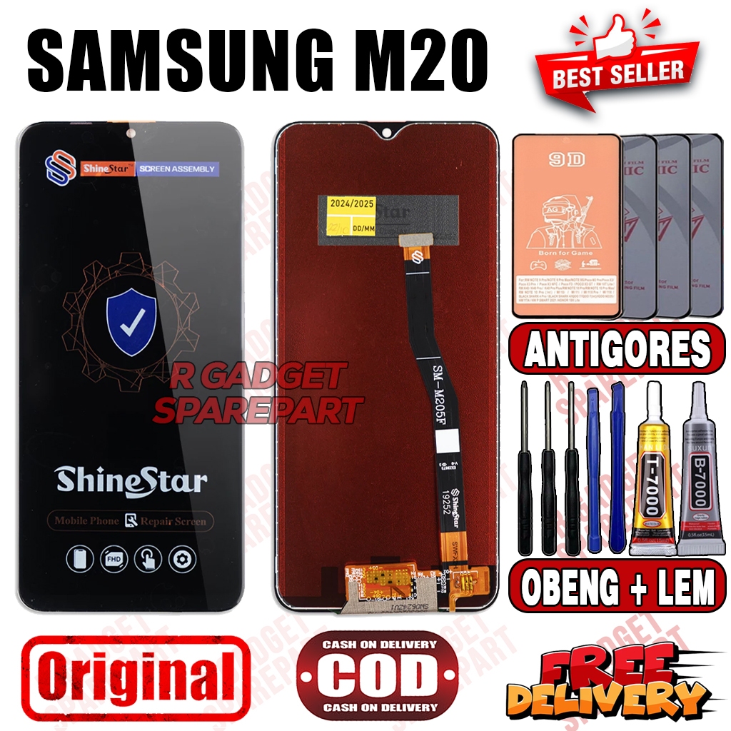 LCD TOUCHSCREEN SAMSUNG M20 ORIGINAL SHINESTAR FULLSET