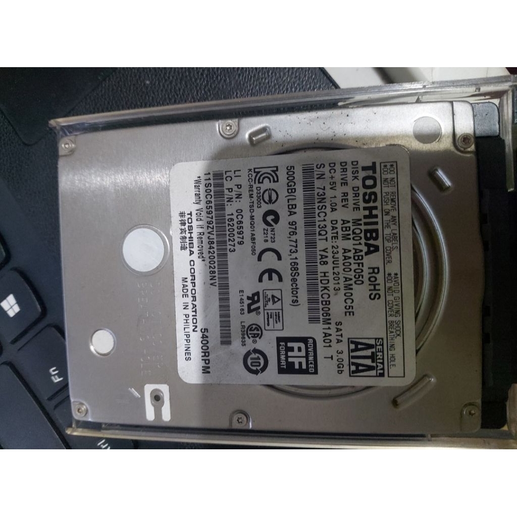 HDD LAPTOP TOSHIBA 500GB COPOTAN