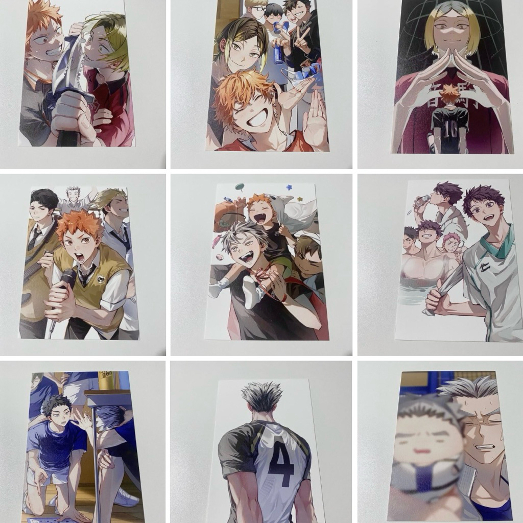 postcard / posca fanmade fanmerch haikyuu hq kuby