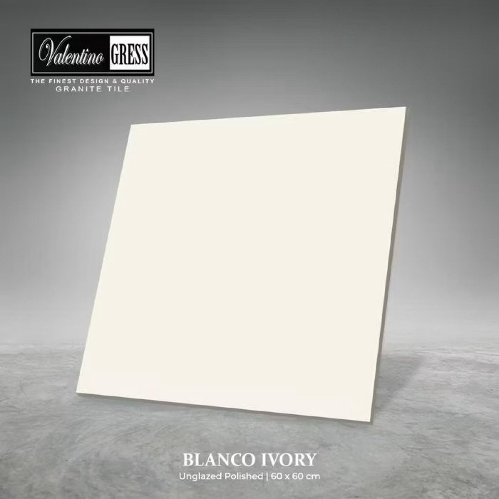 Granit 60x60 Valentino Gress | Blanco Ivory | Unglazed Polished