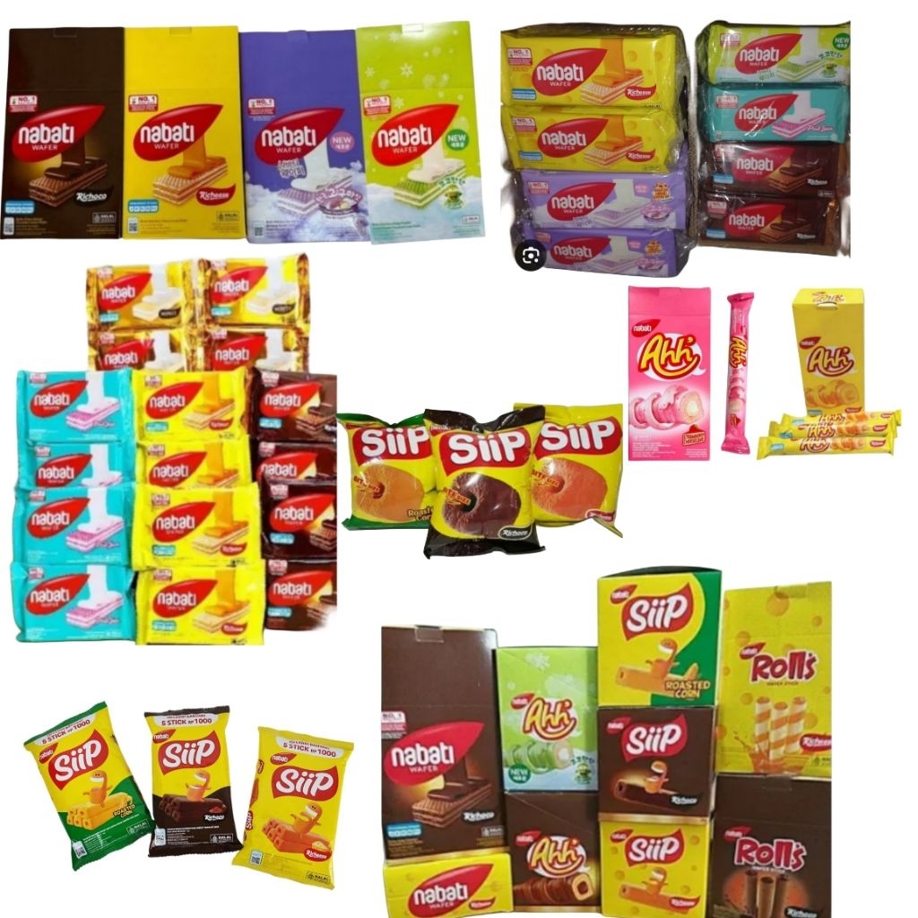 Nabati Siip500 ,Nabati Ahh 500,Nabati Ahh 1000, Nabati 500, Nabati 1000,Nabati Roll's ,Nabati 2000, 