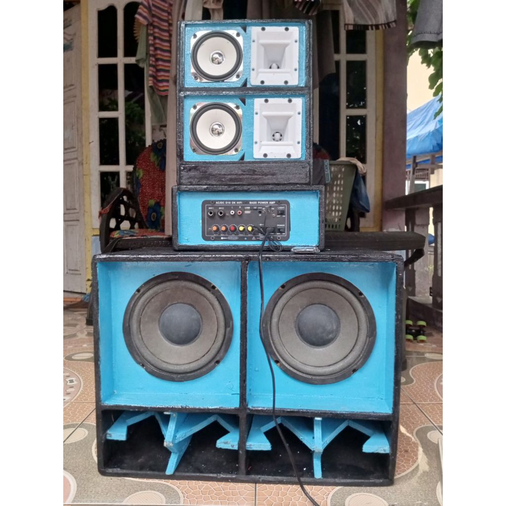 Paket Sound Miniatur Subwoofer 8 Inch Double Mid 4 Inch + Tweeter Audax | Bluetooth Karaoke Echo | P
