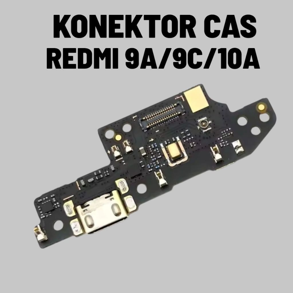 Papan Konektor Cas Xiaomi Redmi 9A / 9C / 10A Original IC Support Fast Charging PCB Board Mic Charge