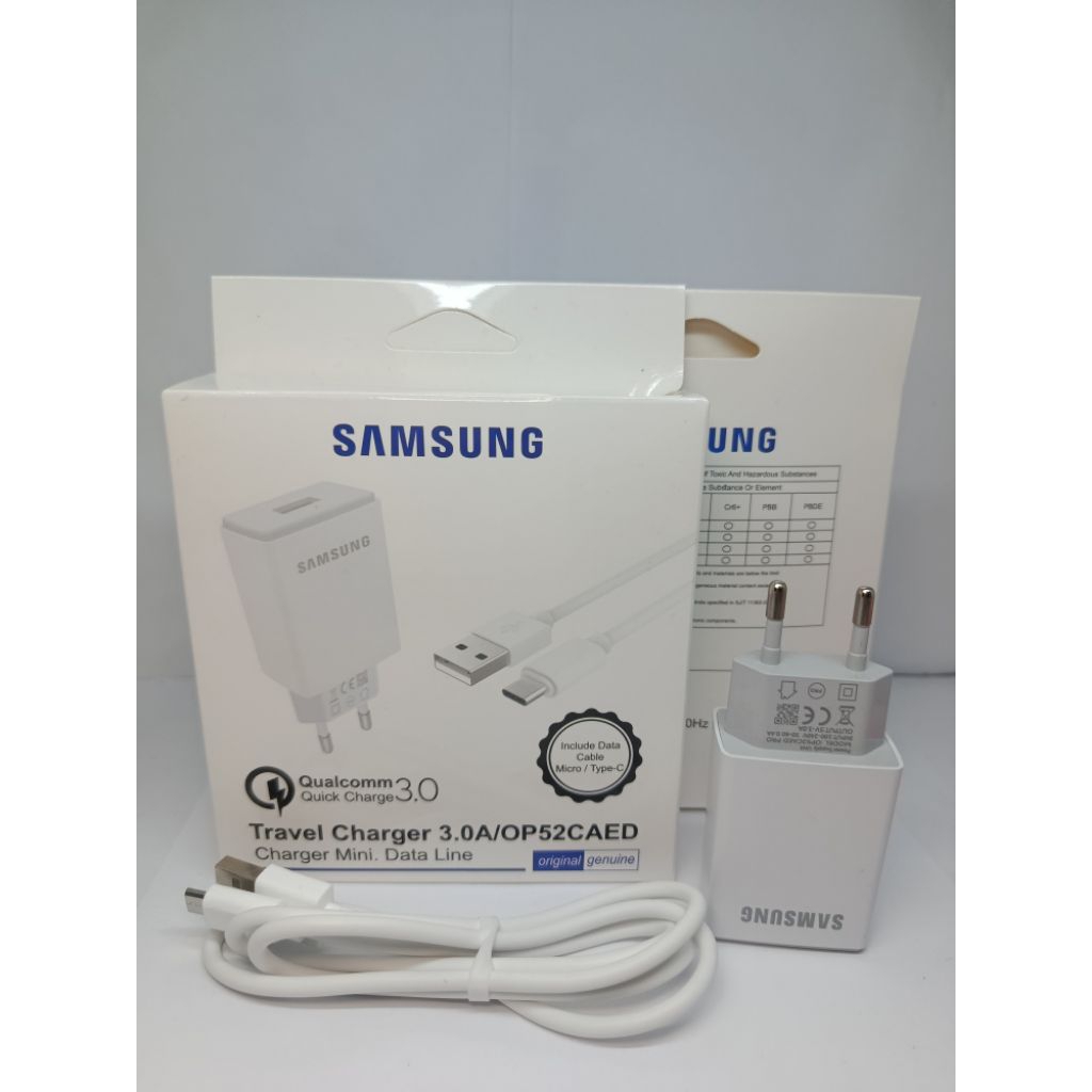cahrger CAHRGER CASAN USB MICRO HADPONE HP SAMSUNG A01 A02S ORIGINAL