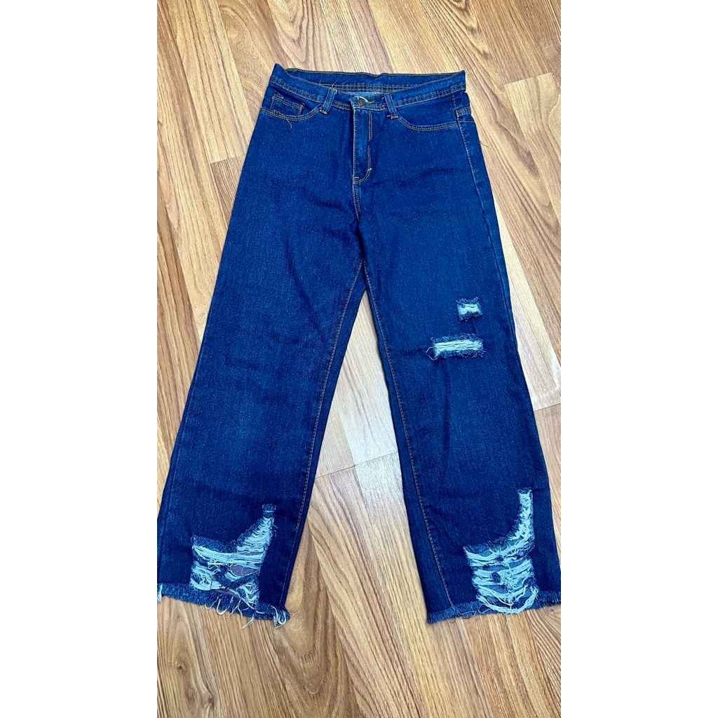 celana wanita - jeans wanita - size 28 - sobek sobek kekinian