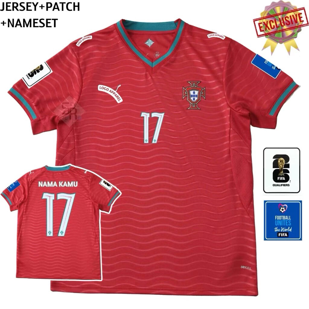 Jersey Piala Dunia PORTUGAL Home 2026 Grade Original - Jersey PORTUGAL Home World Cup 2026 Terbaru H