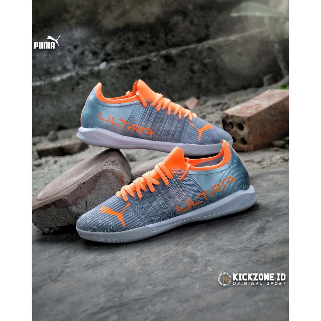 Sepatu Futsal Puma Ultra 3.4 IT - Silver 10673101 Original BNIB