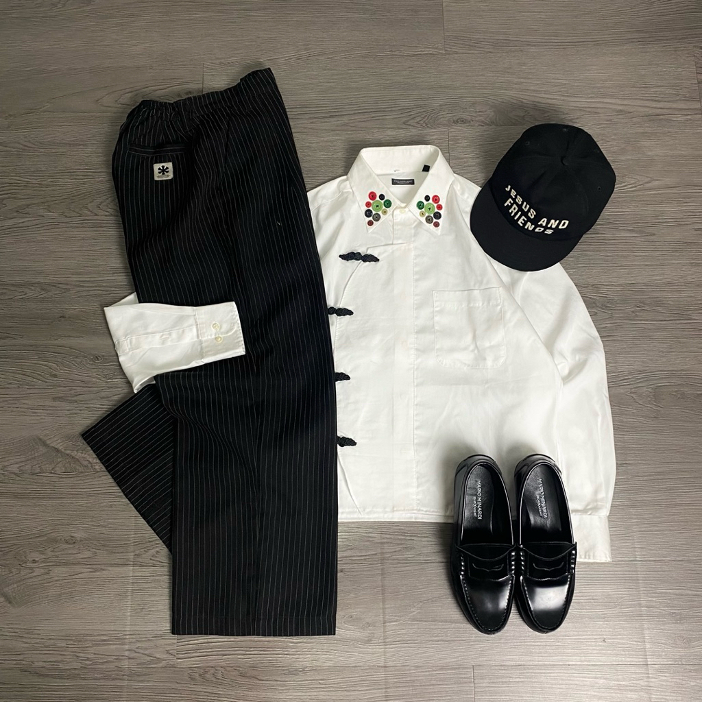 CHEONGSAM BOXY SHIRT ( rework )