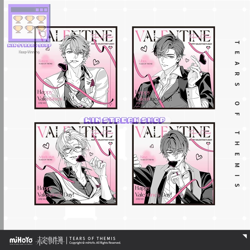 Tears of Themis Official Merchandise - Valentine Series Acrylic Shikishi / Valentine Series Shikishi
