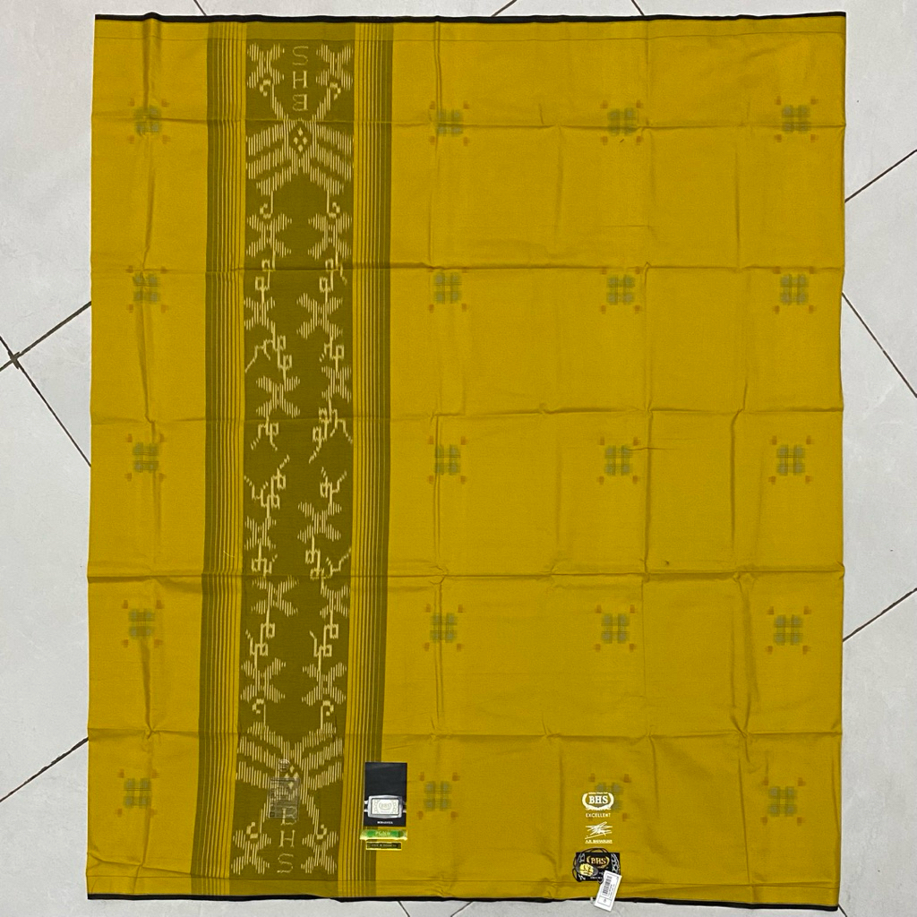 KAIN SARUNG BHS EXCELLENT MERCERIZED SPN CDW SGB SKT KOM GRADE GOLD DAN SILVER (TANDA TANGAN)