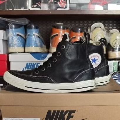 Converse CTAS black leather moctoe model.SZ.39/245.original.