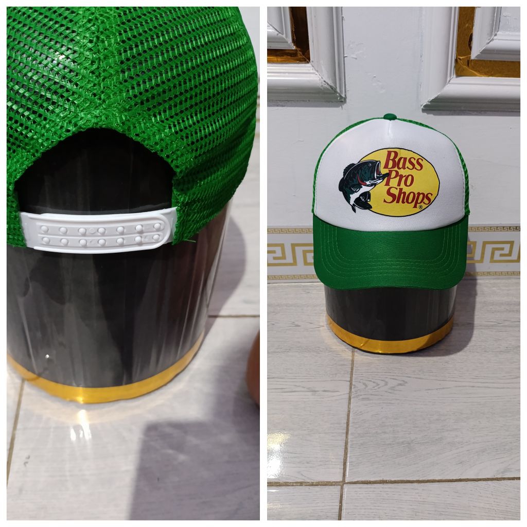 Topi Tucker bass sablon ikan