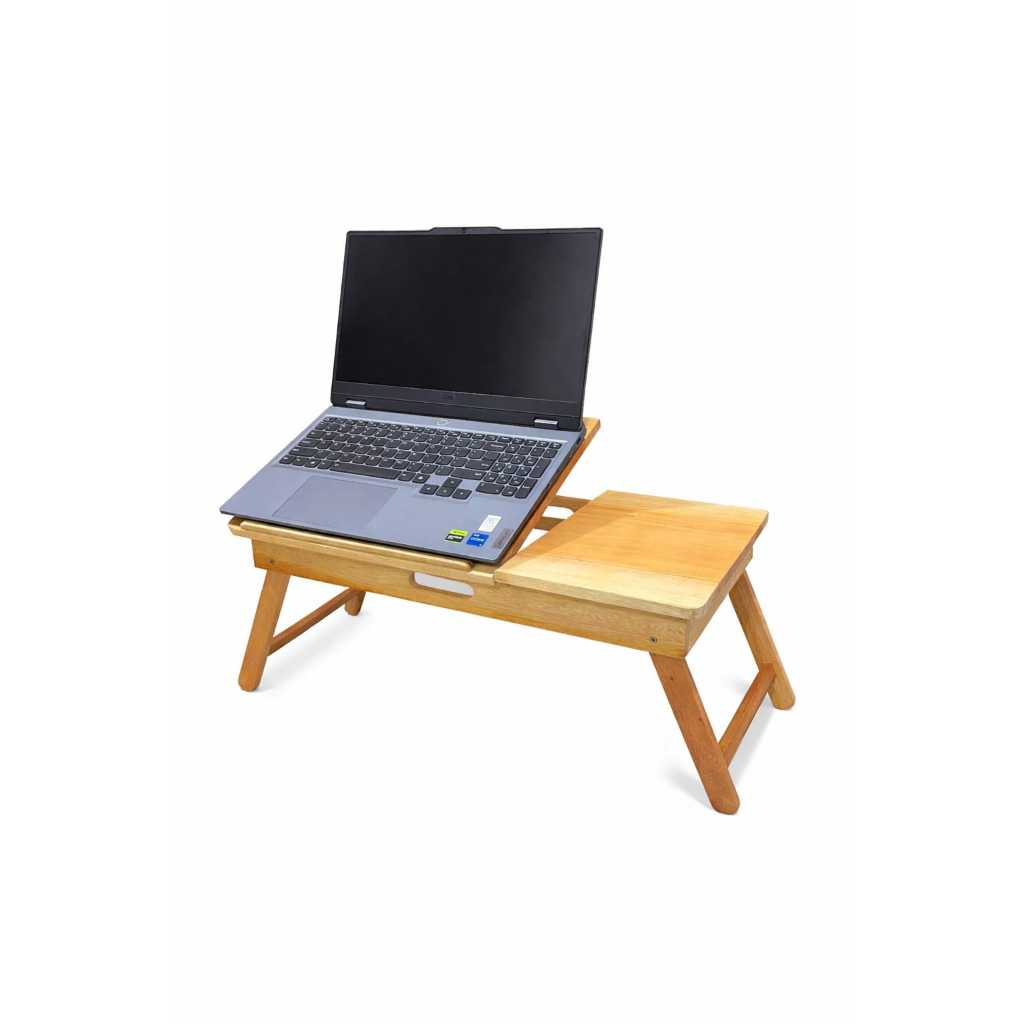 Meja Belajar Lipat Laptop | Kayu Solid