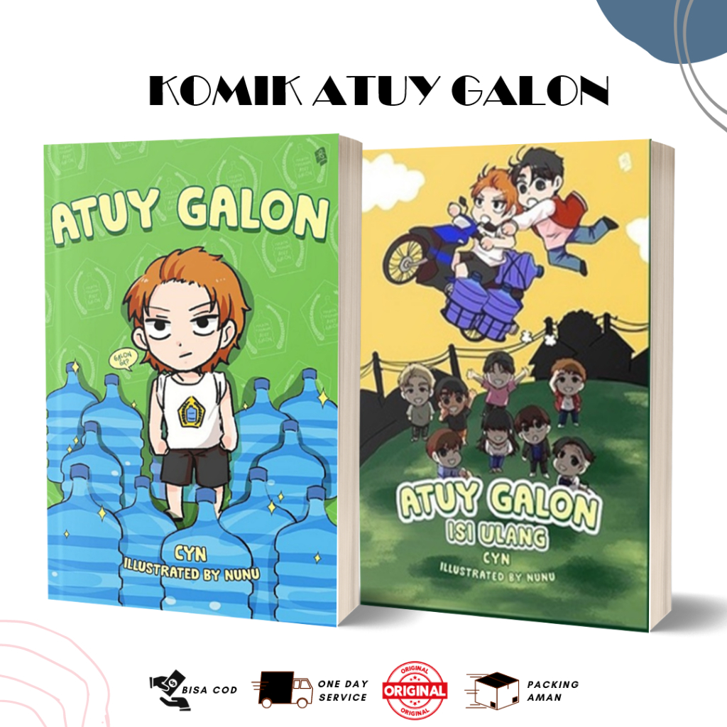 Ready Stok  Komik Atuy Galon - Atuy Galon Isi Ulang - Cyn & nnnnnbit Plus Kamus Bahasa Atuy