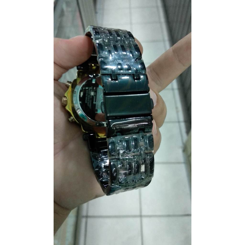 jam tangan otomatis chronograph gc stenlis steel anti karat sport