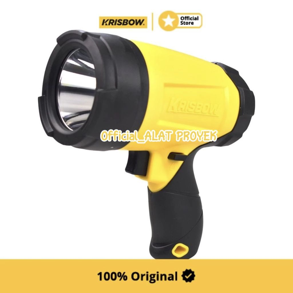 Krisbow Flashlight Lampu Kerja Rechargeable Led 350 Lm