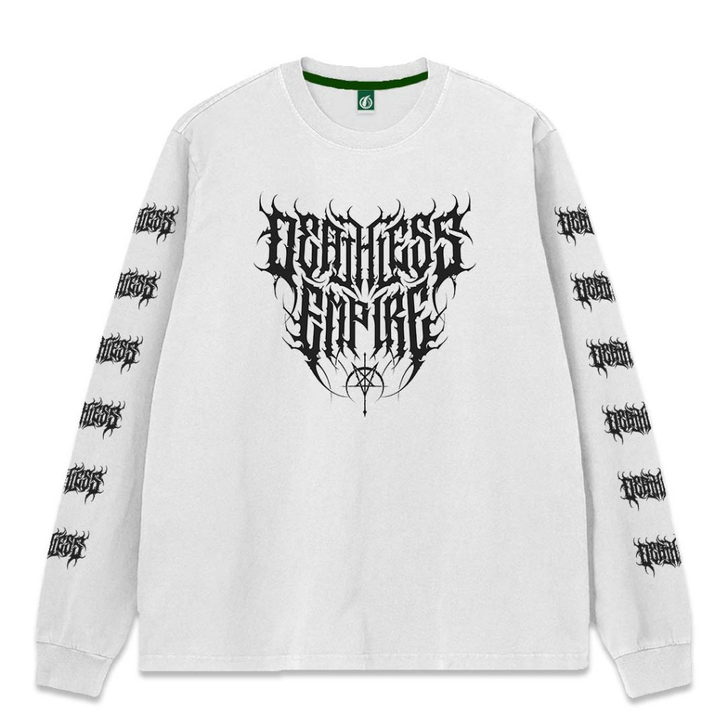 DEATHLESS KAOS LENGAN PANJANG | VADEMORT | PUTIH |  LS SERIES