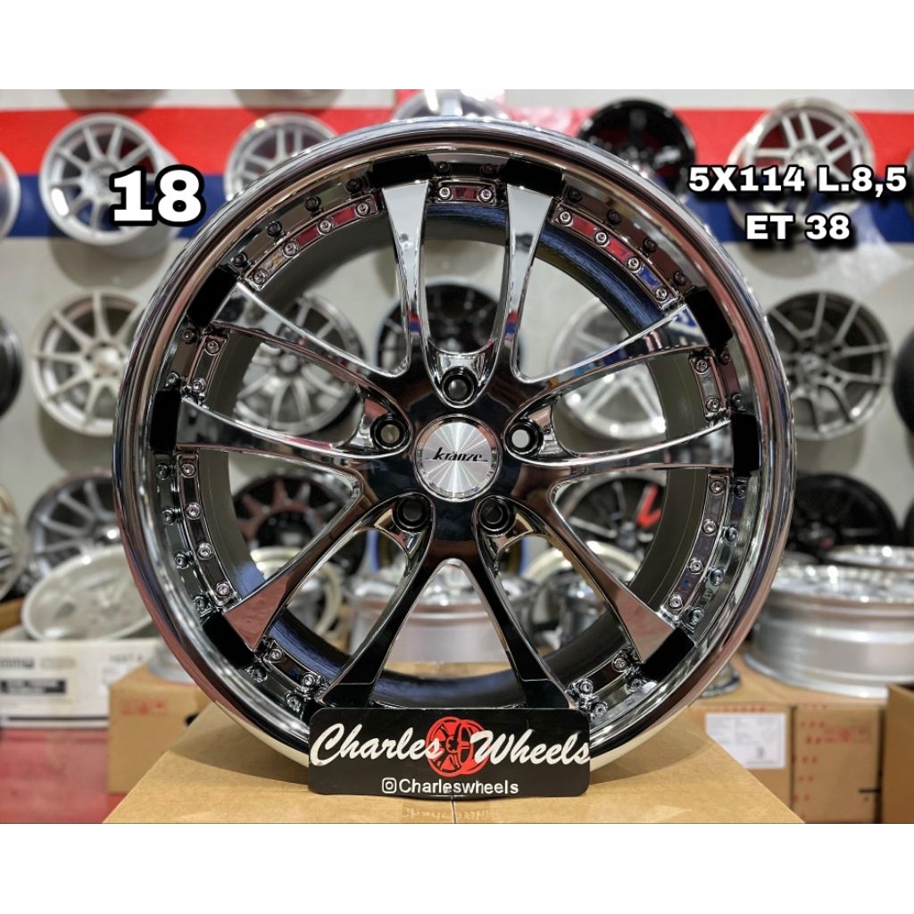 VELG KEANZE LXZ JF LUXURY RING 18 BLACKCHROME