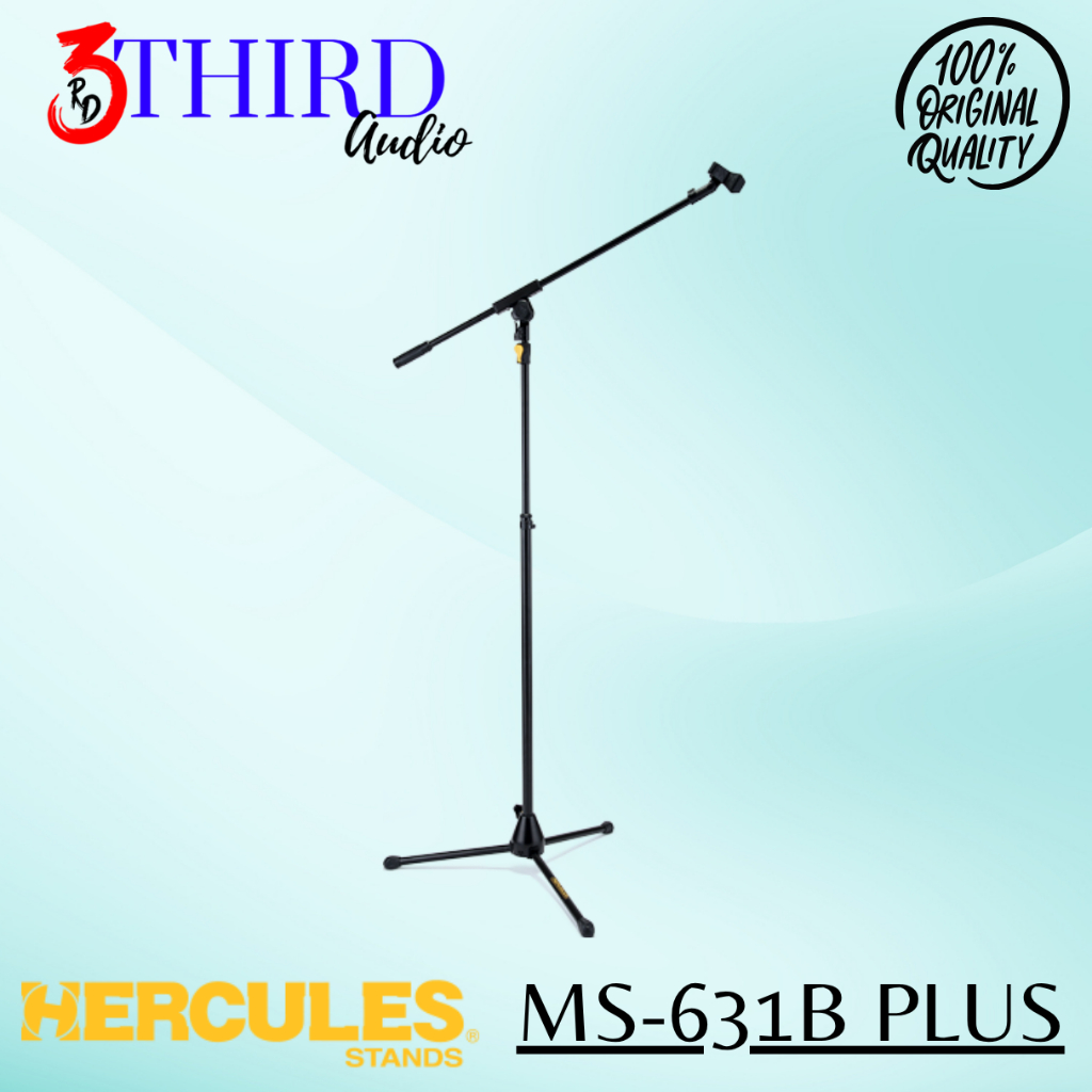 Hercules MS631B Plus Stand Mic Tripod Base Boom Mic Stand Hercules MS-631B