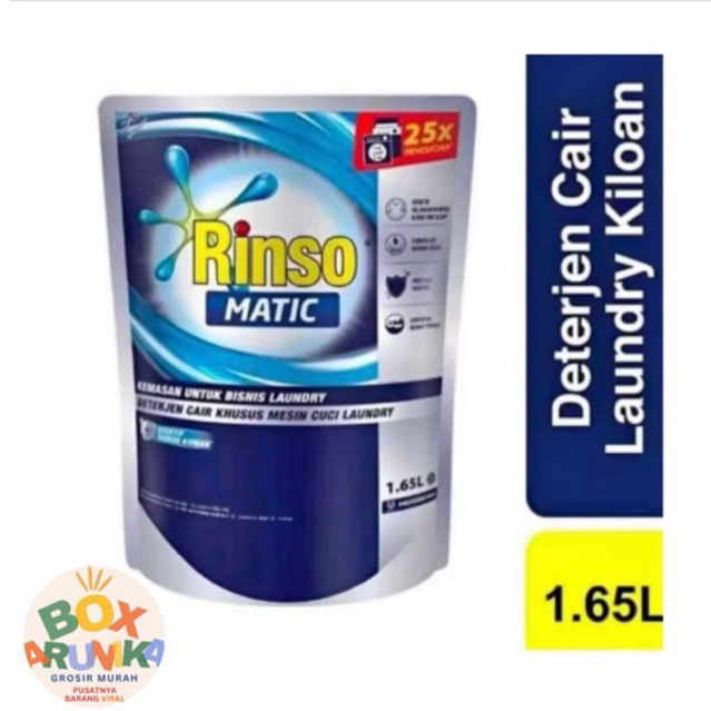 RINSO MATIC CAIR 1,65LITER- RINSO MATIC DETERGENT LIQUIT 1.65LITER//RINSOO DETERGENT CAIR