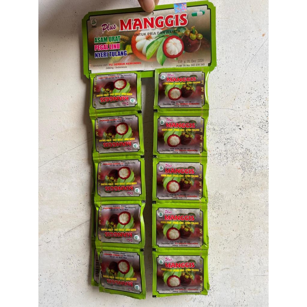 PLUS MANGGIS KAPSUL ORIGINAL BERHOLOGRAM.