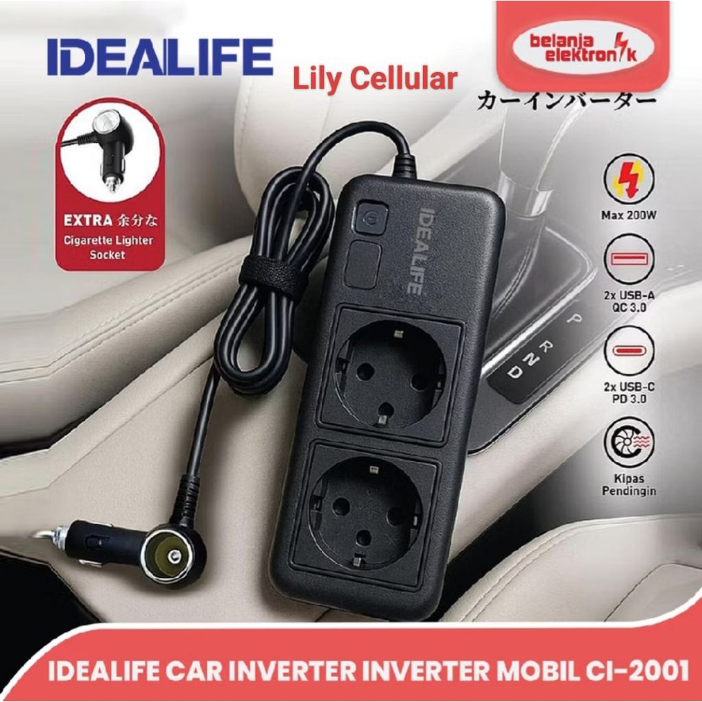 Car Inverter - INVERTER MOBIL - Idealife CI2001