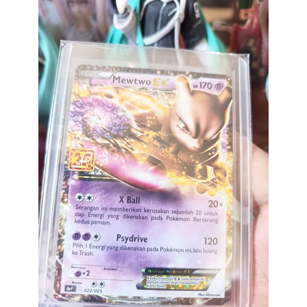 Mewtwo EX 022/025 - 25Th Anniversary - Hologram Foil - Pokemon TCG Indonesia