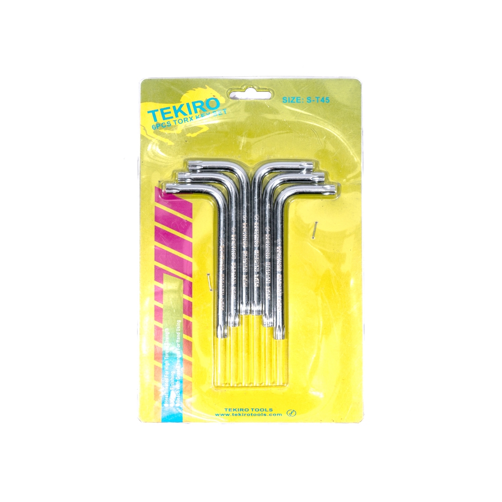 TEKIRO SET KUNCI L BINTANG 6 PCS T45 PENDEK