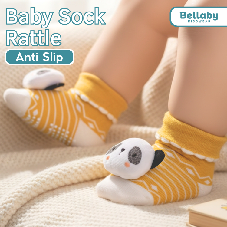 Kaos Kaki Bayi Anti Slip 0 - 9 Bulan Kaos Kaki Bayi Newborn Kaus Kaki Boneka Lucu 3D