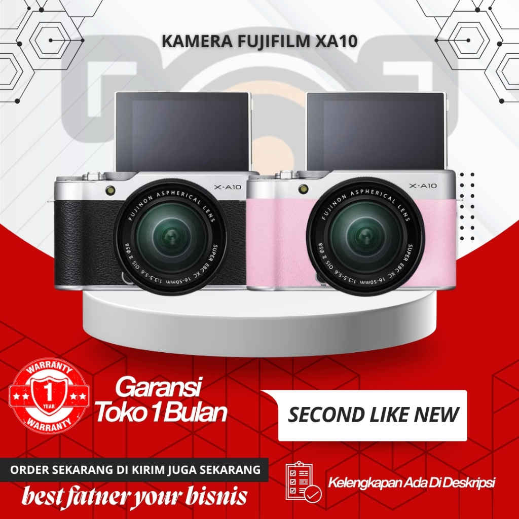 KAMERA FUJIFILM XA10 Kit Second Bekas Siap Pakai - Camera MIRRORLES COCOK UNTUK PEMULA-SUDAH WIFI