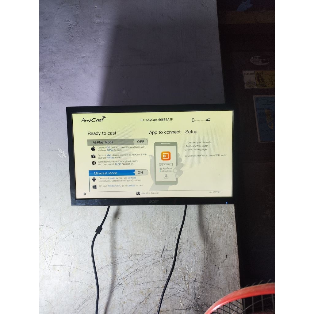 monitor Acer 19 inch second
