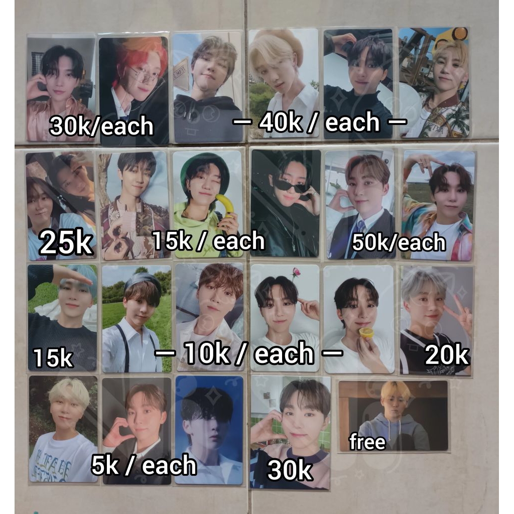 [READY STOCK] Photocard PC Seventeen Joshua The8 Minghao Seungkwan Gomagz Vol 2 Black FML Hijau HC H