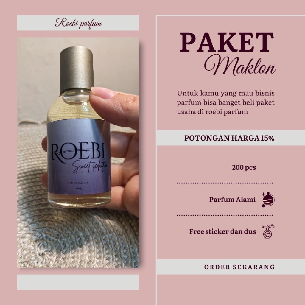 paket maklon parfum 200 pcs