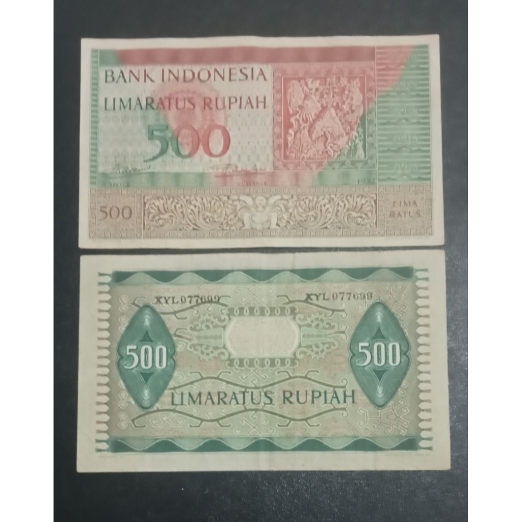 Uang Kuno 500 Rupiah Budaya Th.1952
